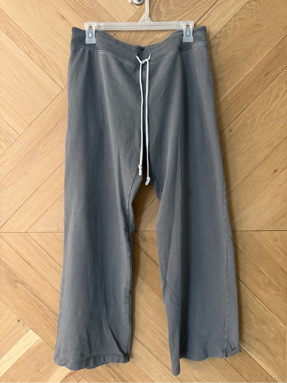 Brandy Melville Olive Gray Drawstring Waist Sweatpants